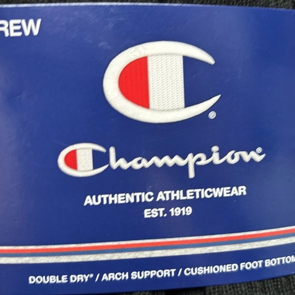 New Champion Socks Women’s 6 Pair Black Crew Socks Athletic Casual Activewear - Picture 6 of 12